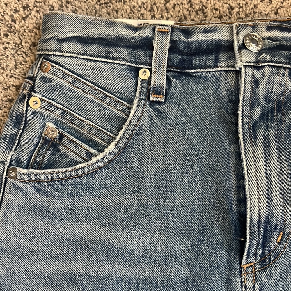 SOLD ❌AGOLDE Palmer High Waist Mini Skirt 🇺🇸🎇💙 NWT - Picture 9 of 10